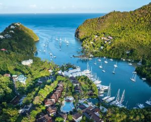 Great sea views of St. Lucia